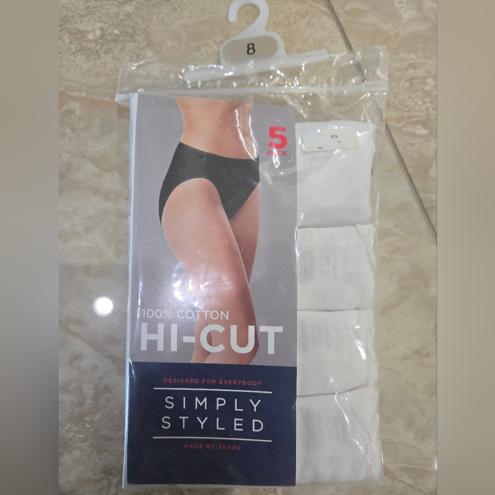 Simply Styled Women's Cotton Hi-Cut Briefs